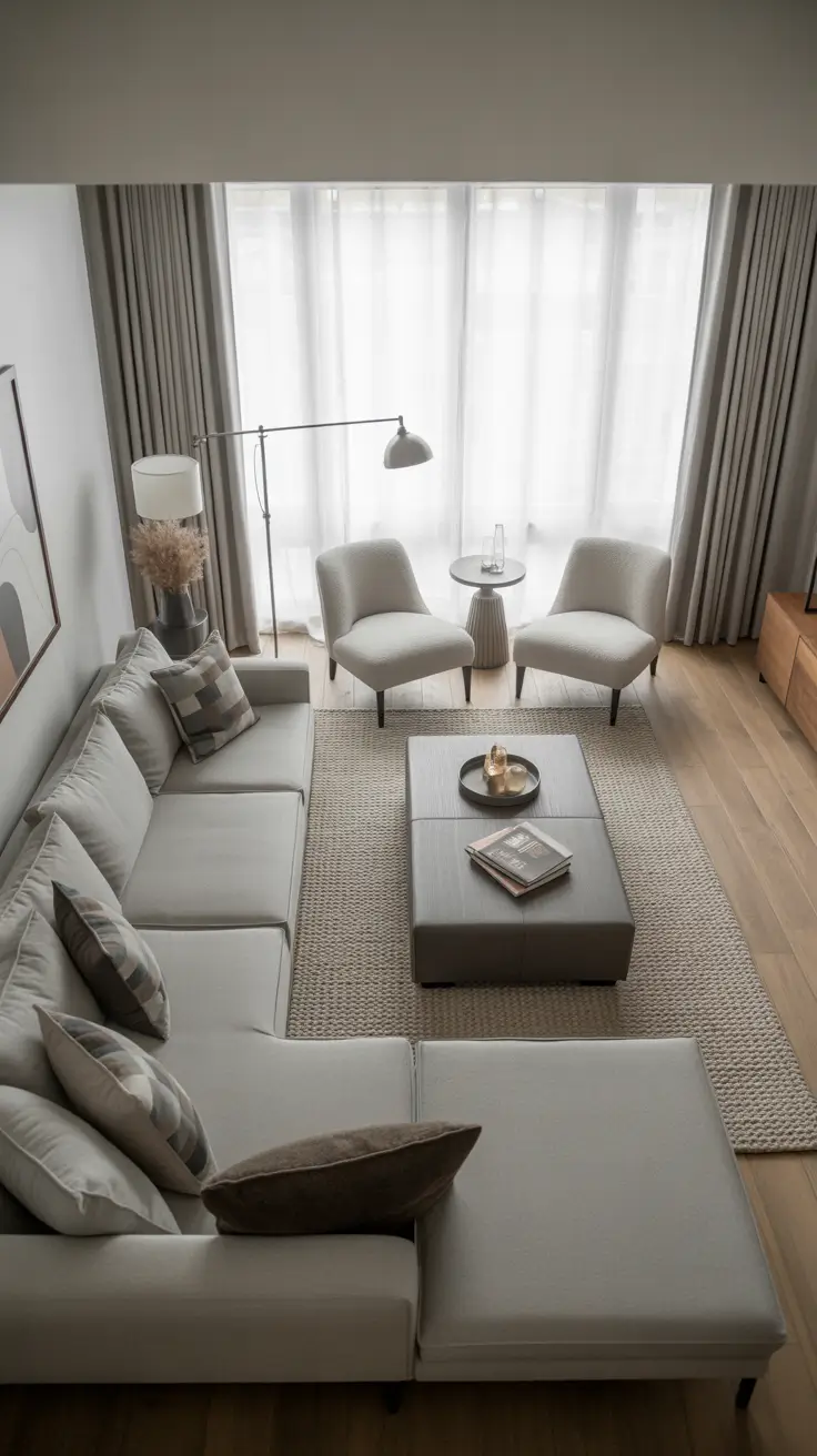 31 Gray Living Room Designs Ideas 2026: Modern, Minimalist, and Elegant Interiors