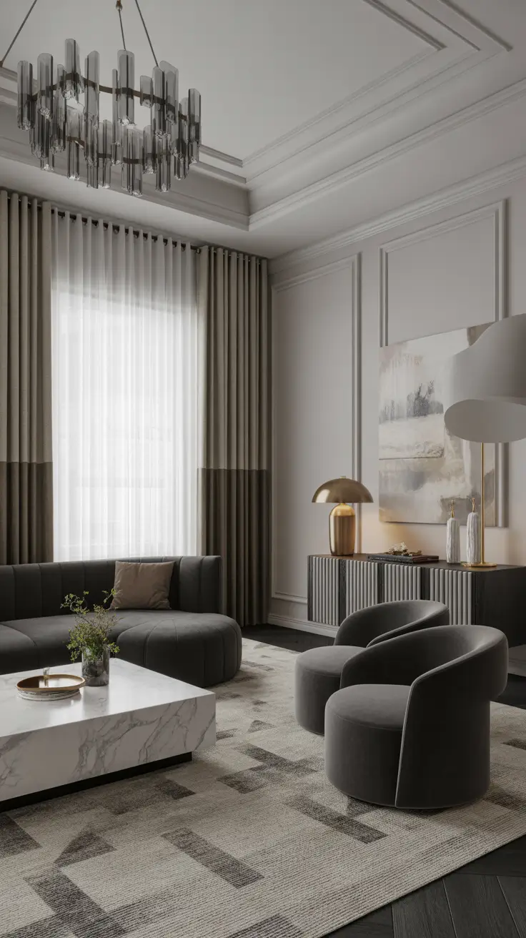 31 Gray Living Room Designs Ideas 2026: Modern, Minimalist, and Elegant Interiors