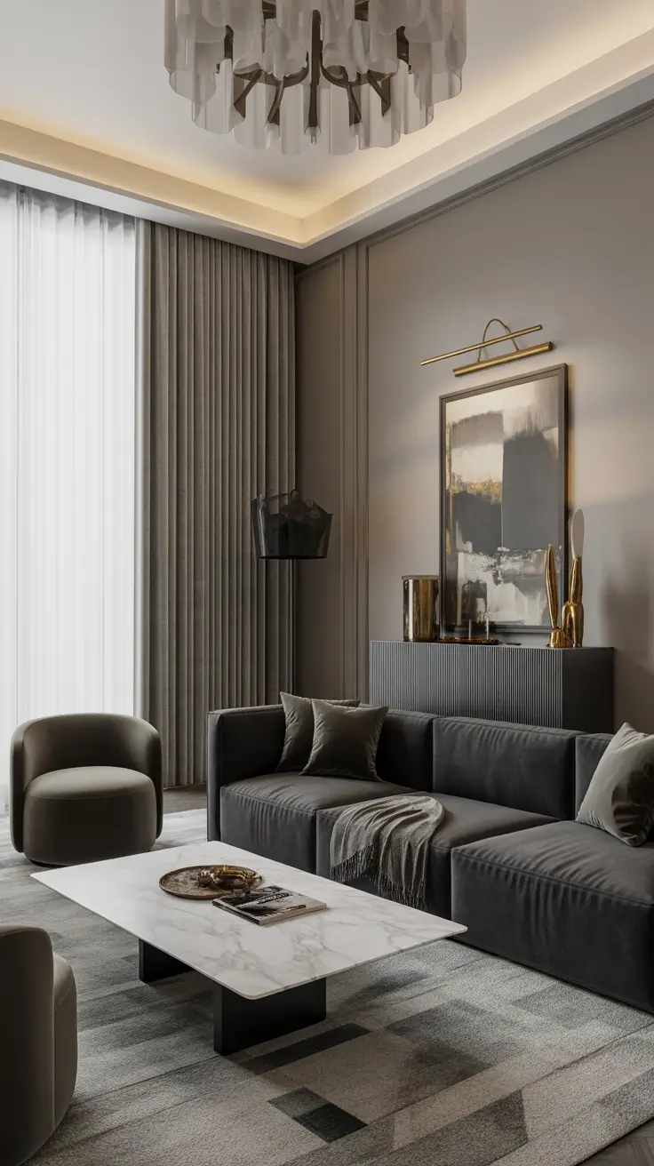 31 Gray Living Room Designs Ideas 2026: Modern, Minimalist, and Elegant Interiors