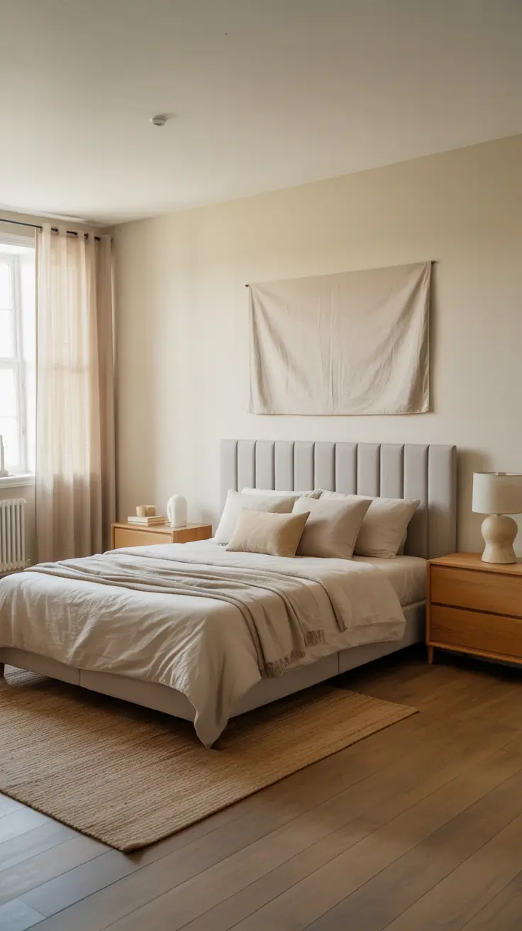 29 Neutrals Bedroom Ideas 2026 – Cozy, Earthy, and Moody Designs With Grey Bed and Black Accents