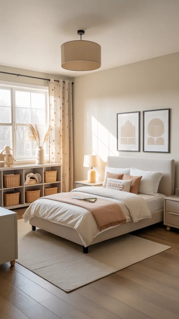 29 Neutrals Bedroom Ideas 2026 – Cozy, Earthy, and Moody Designs With Grey Bed and Black Accents