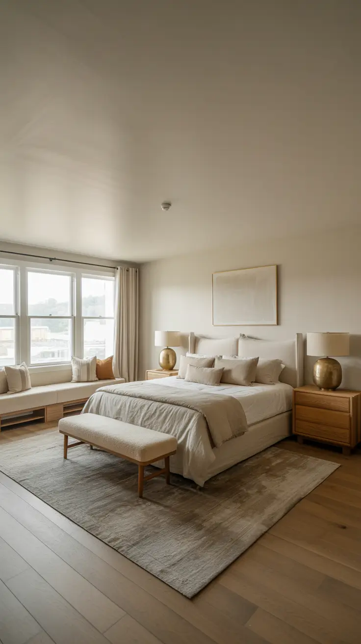 29 Neutrals Bedroom Ideas 2026 – Cozy, Earthy, and Moody Designs With Grey Bed and Black Accents