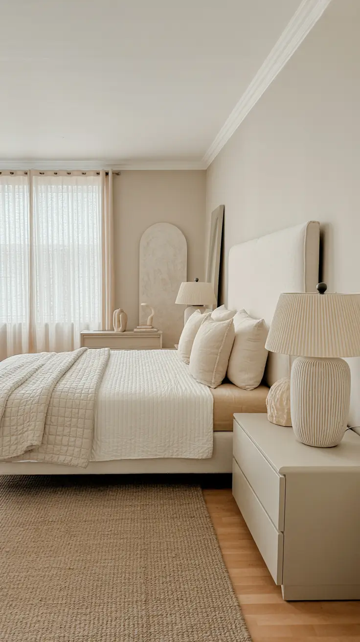 29 Neutrals Bedroom Ideas 2026 – Cozy, Earthy, and Moody Designs With Grey Bed and Black Accents