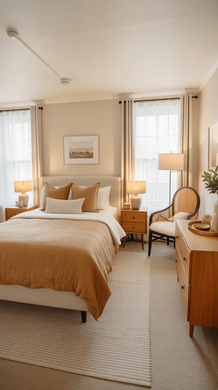 29 Neutrals Bedroom Ideas 2026 – Cozy, Earthy, and Moody Designs With Grey Bed and Black Accents