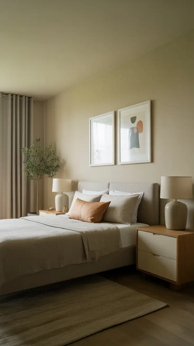 29 Neutrals Bedroom Ideas 2026 – Cozy, Earthy, and Moody Designs With Grey Bed and Black Accents