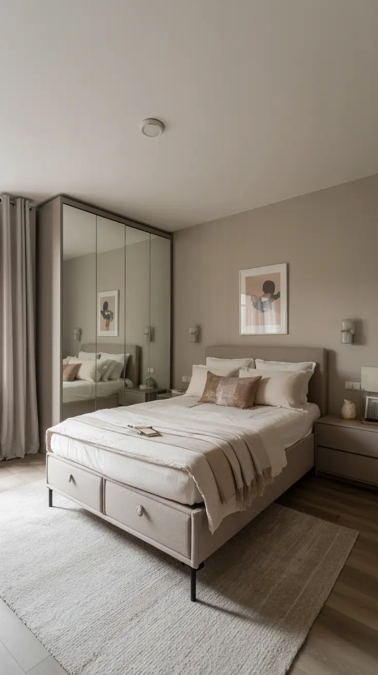 29 Neutrals Bedroom Ideas 2026 – Cozy, Earthy, and Moody Designs With Grey Bed and Black Accents