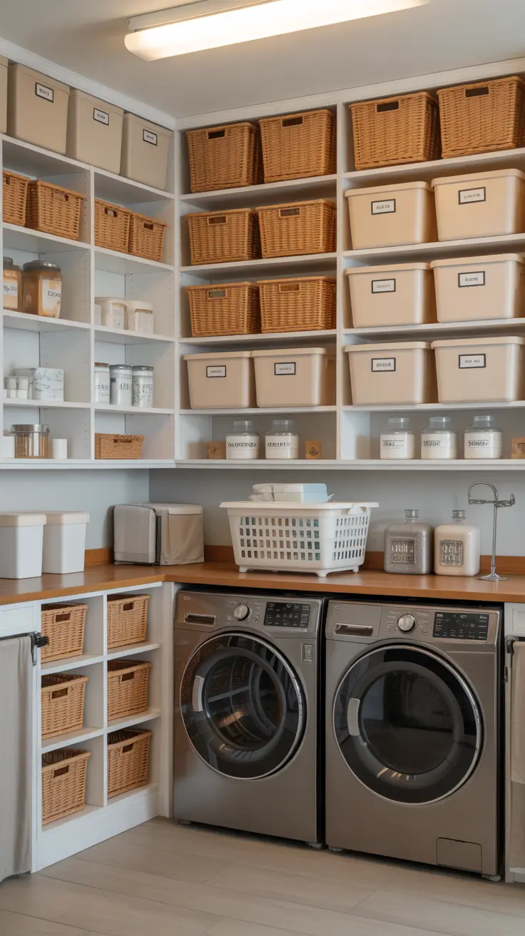 30 Laundry Room Shelves Ideas 2026: Creative, Modern, and Functional Storage Solutions