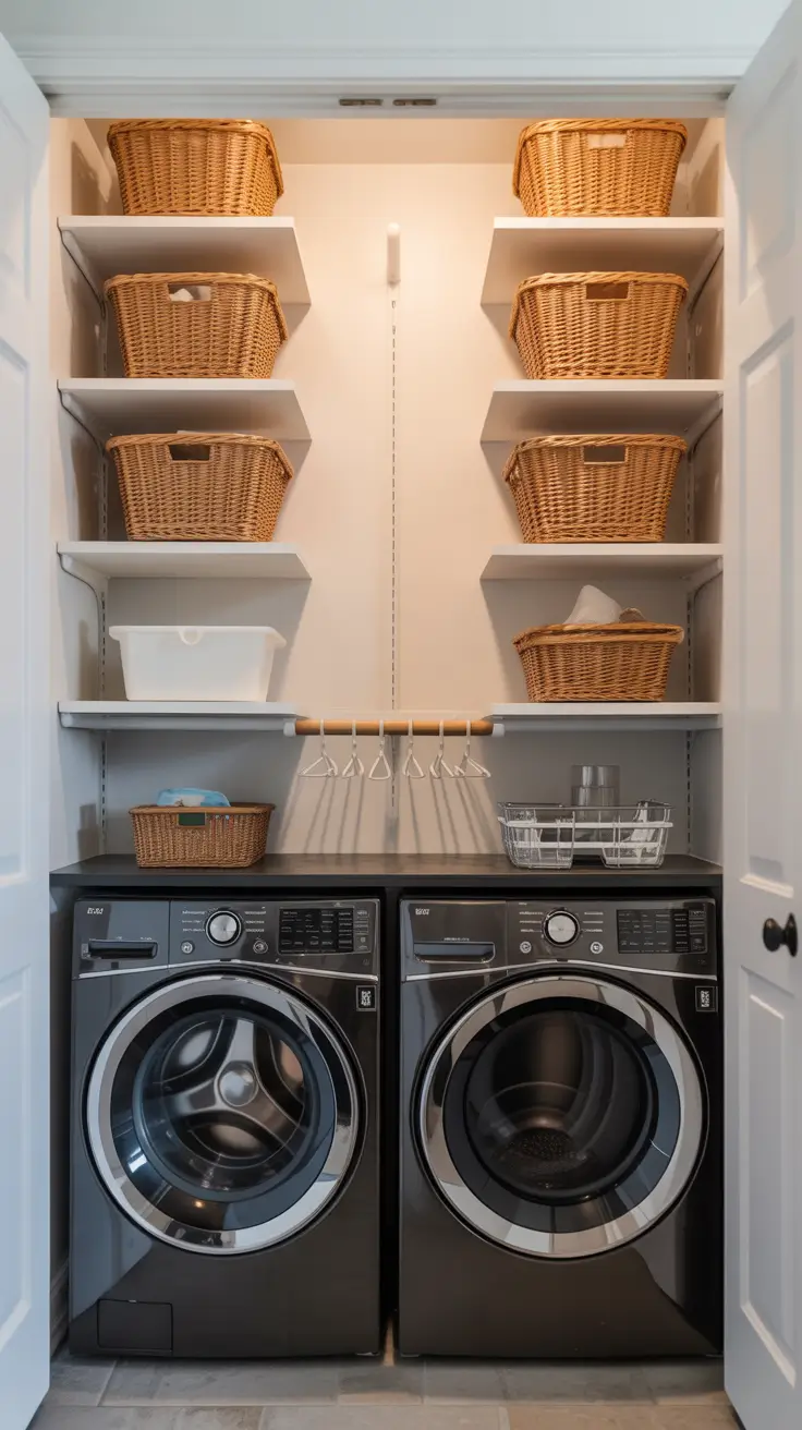 30 Laundry Room Shelves Ideas 2026: Creative, Modern, and Functional Storage Solutions