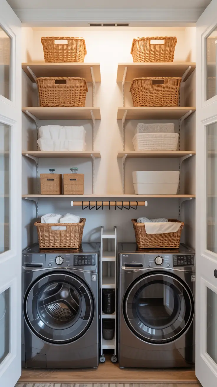 30 Laundry Room Shelves Ideas 2026: Creative, Modern, and Functional Storage Solutions