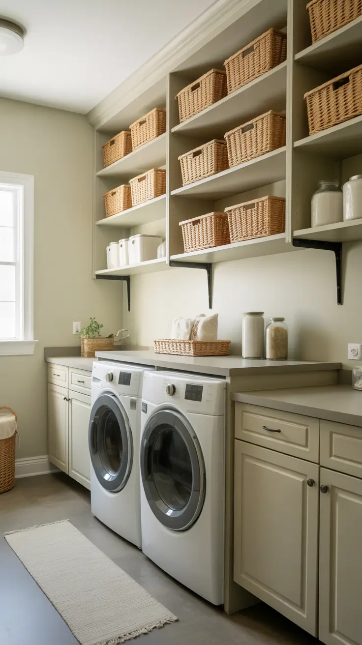 30 Laundry Room Shelves Ideas 2026: Creative, Modern, and Functional Storage Solutions