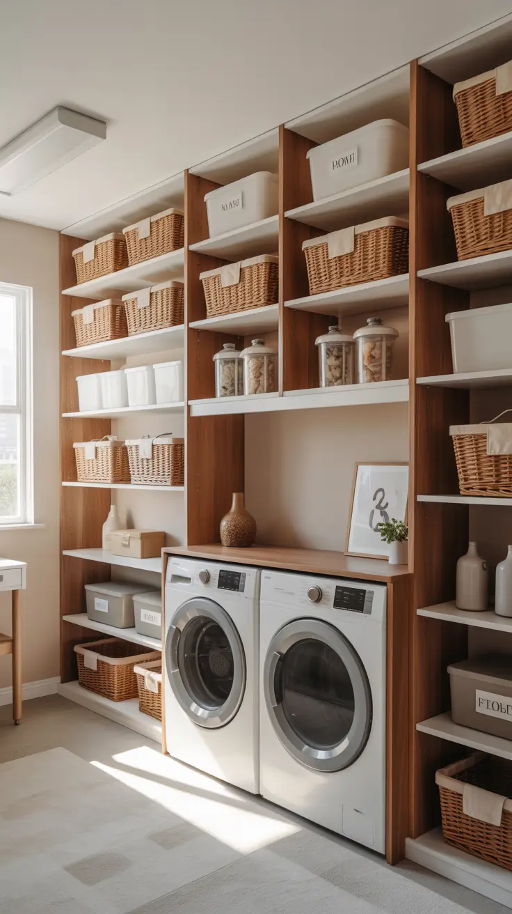 30 Laundry Room Shelves Ideas 2026: Creative, Modern, and Functional Storage Solutions