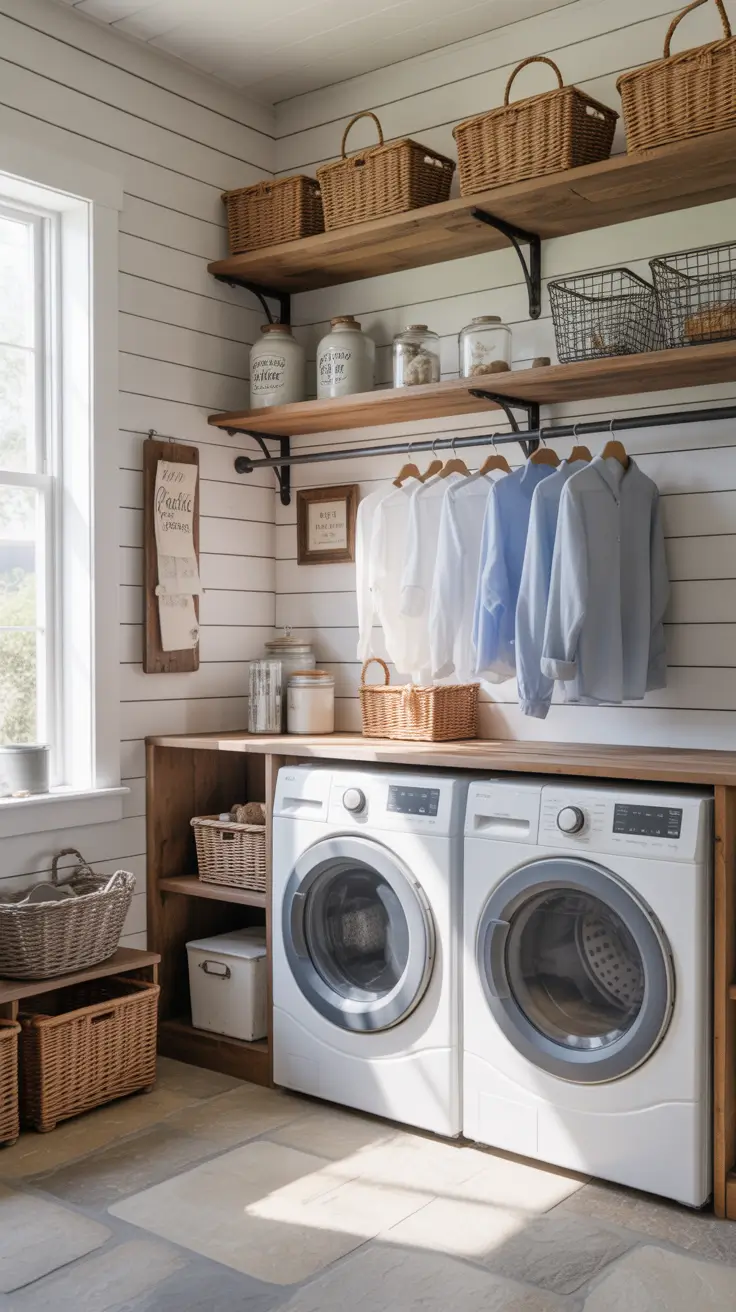 30 Laundry Room Shelves Ideas 2026: Creative, Modern, and Functional Storage Solutions