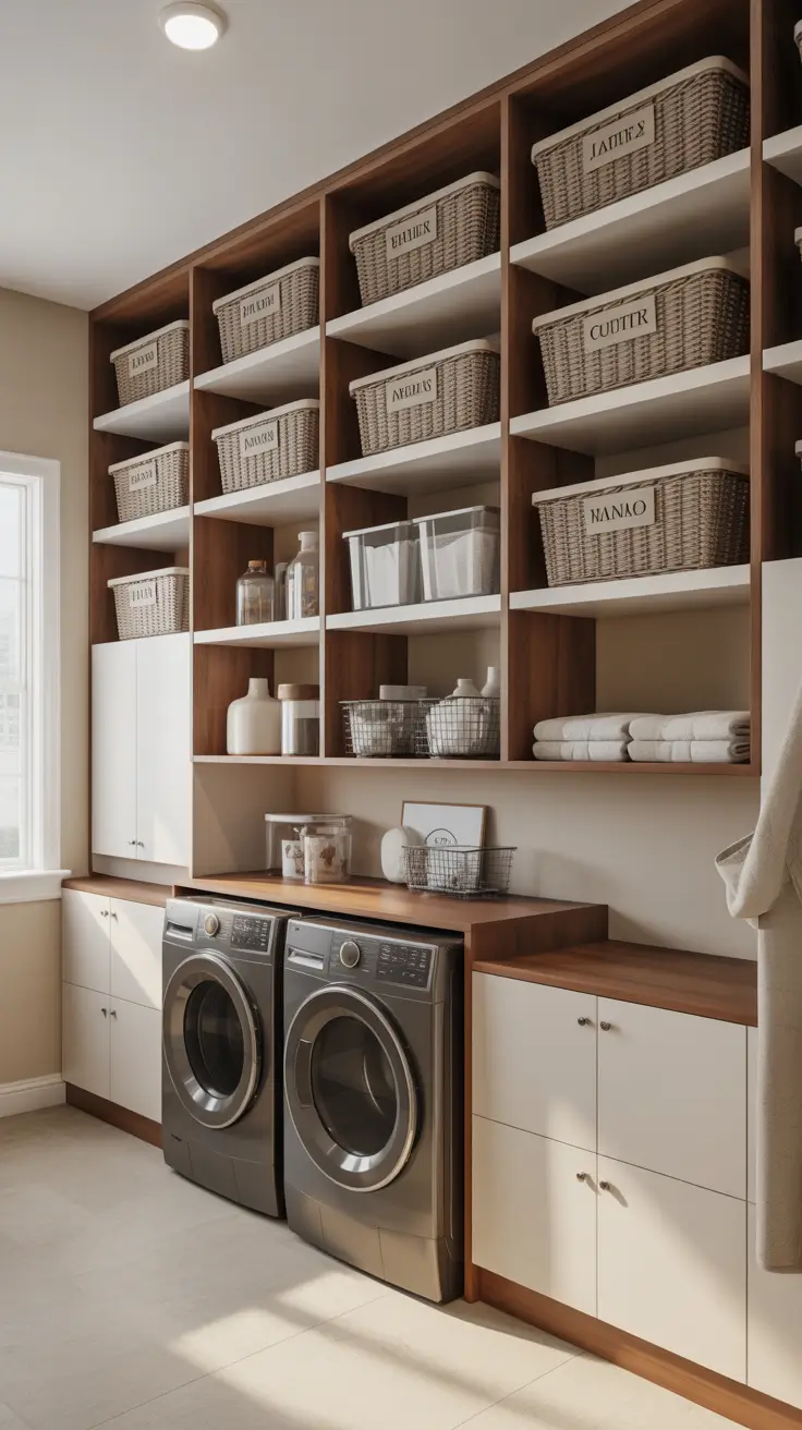 30 Laundry Room Shelves Ideas 2026: Creative, Modern, and Functional Storage Solutions