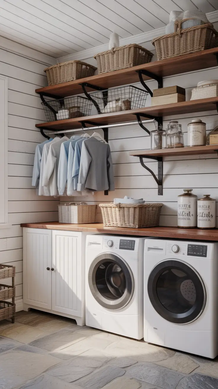 30 Laundry Room Shelves Ideas 2026: Creative, Modern, and Functional Storage Solutions