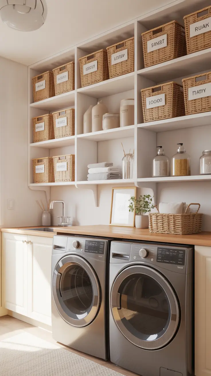 30 Laundry Room Shelves Ideas 2026: Creative, Modern, and Functional Storage Solutions