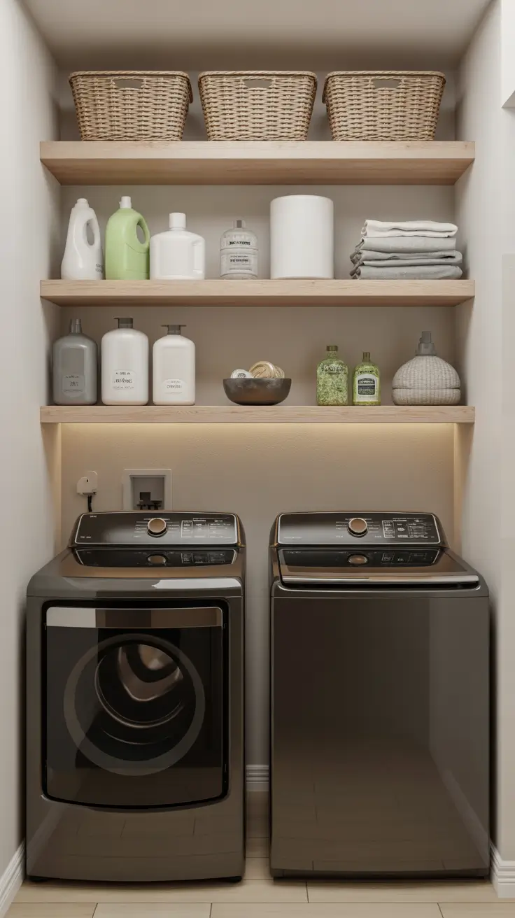 30 Laundry Room Shelves Ideas 2026: Creative, Modern, and Functional Storage Solutions