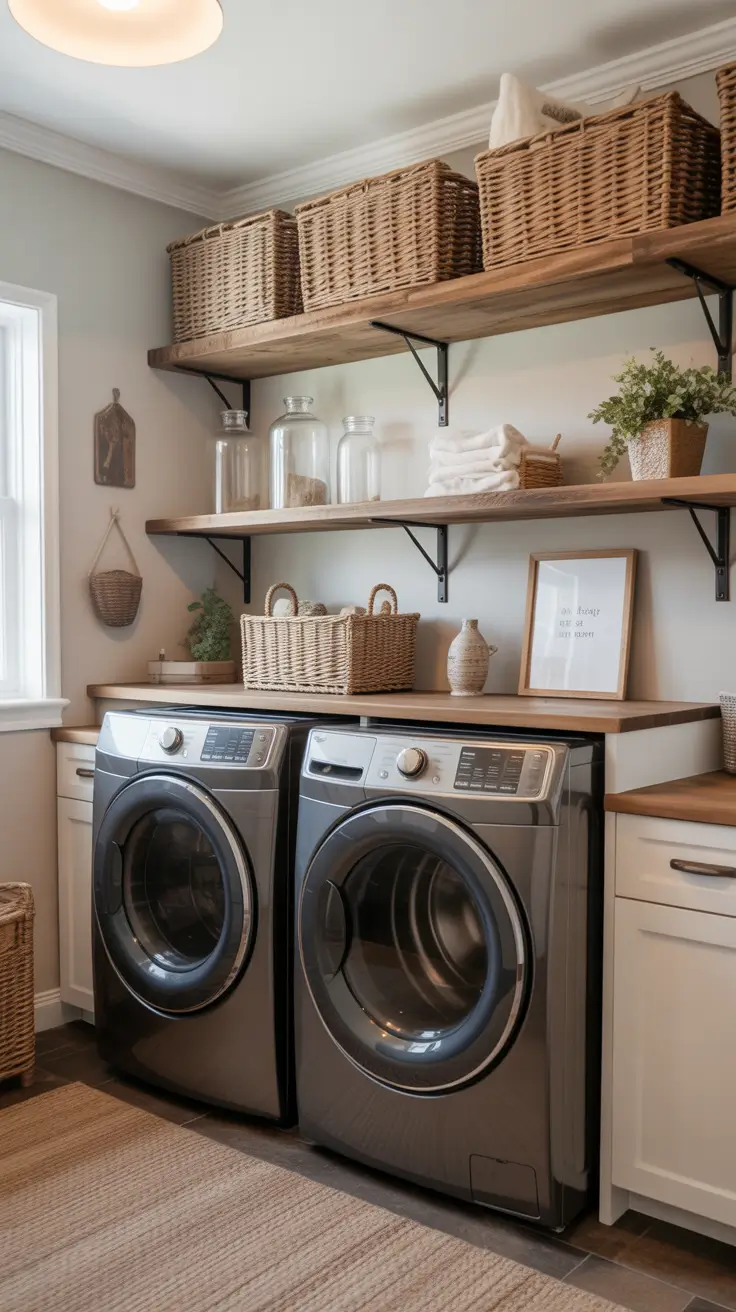 30 Laundry Room Shelves Ideas 2026: Creative, Modern, and Functional Storage Solutions