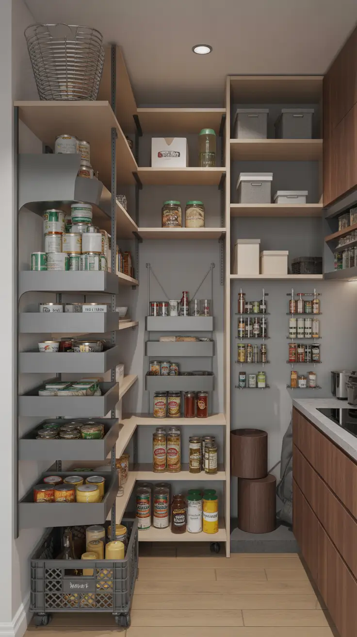 17 Best Narrow Walk-In Pantry Ideas 2026 for Smart Layout and Space-Saving Design