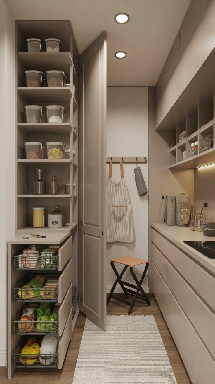 17 Best Narrow Walk-In Pantry Ideas 2026 for Smart Layout and Space-Saving Design