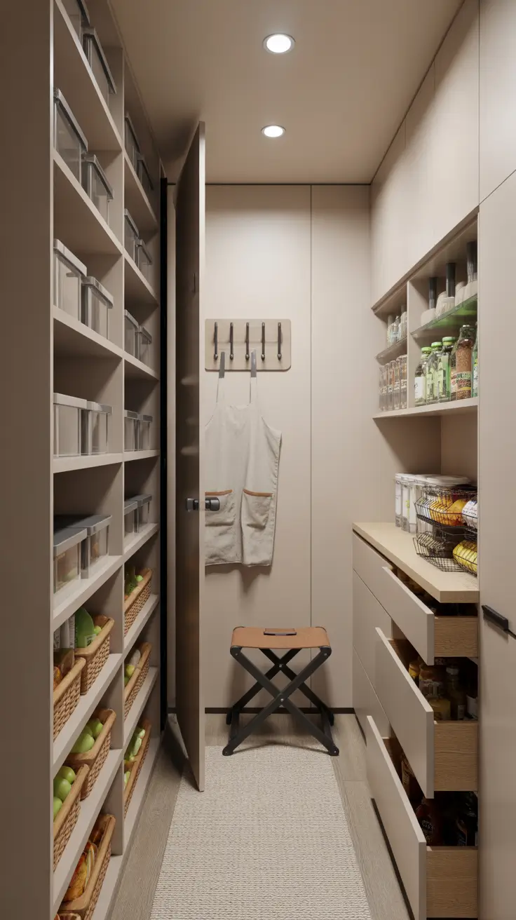 17 Best Narrow Walk-In Pantry Ideas 2026 for Smart Layout and Space-Saving Design