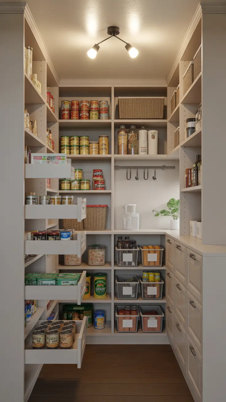 17 Best Narrow Walk-In Pantry Ideas 2026 for Smart Layout and Space-Saving Design
