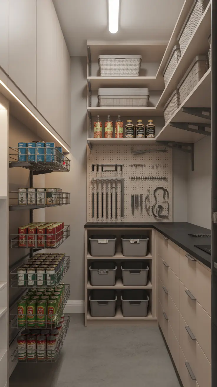 17 Best Narrow Walk-In Pantry Ideas 2026 for Smart Layout and Space-Saving Design