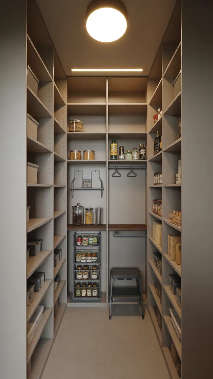 17 Best Narrow Walk-In Pantry Ideas 2026 for Smart Layout and Space-Saving Design