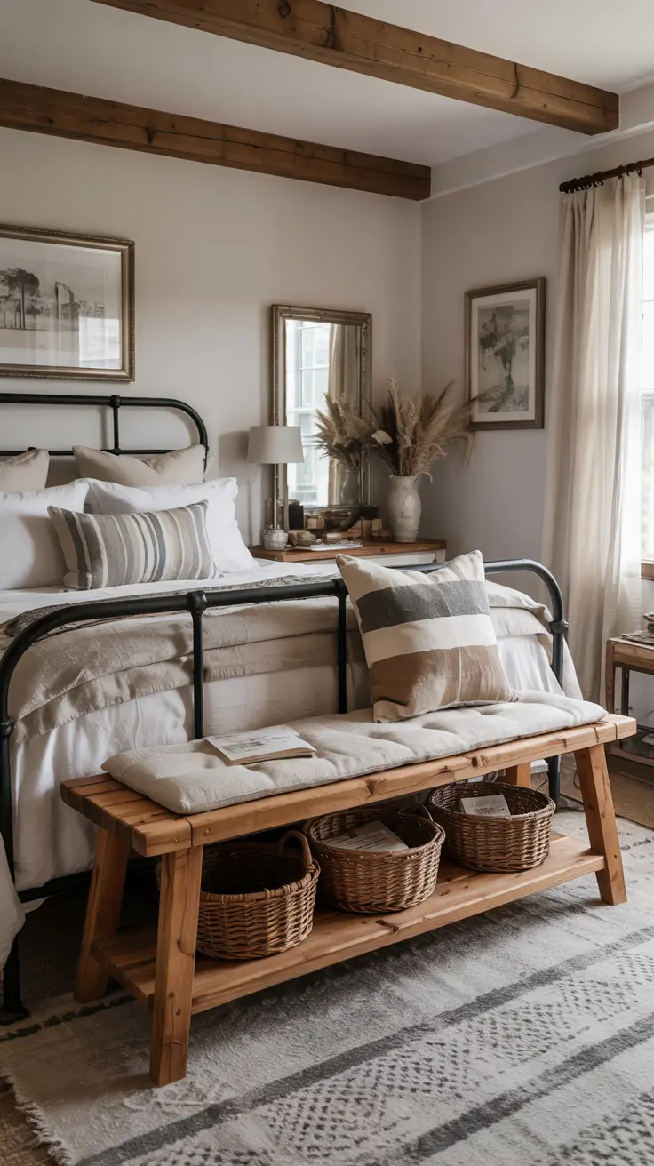 28 Bedroom Bench Ideas 2026 For Modern, Small, And Stylish Spaces