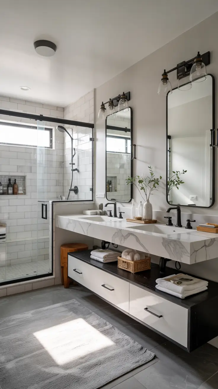 35 Black And White Bathroom Ideas 2026 Modern Luxury And Timeless Design