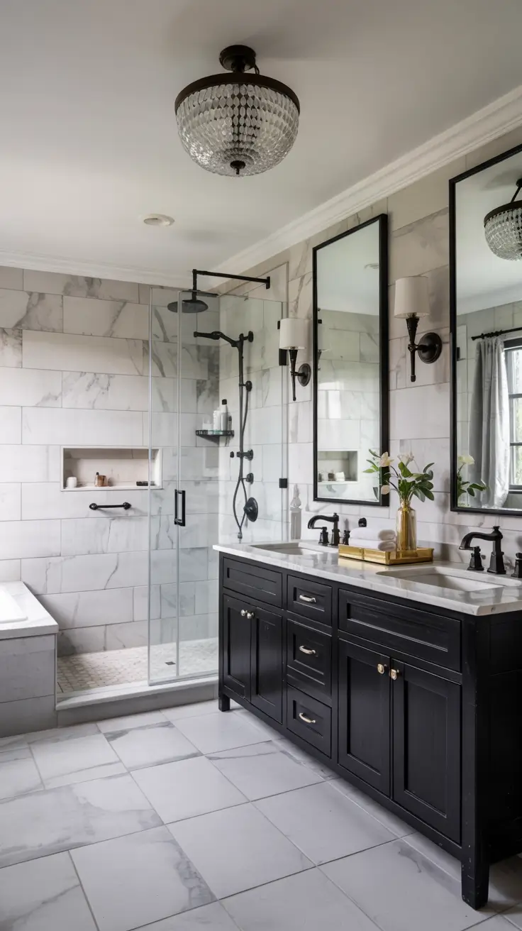 35 Black And White Bathroom Ideas 2026 Modern Luxury And Timeless Design
