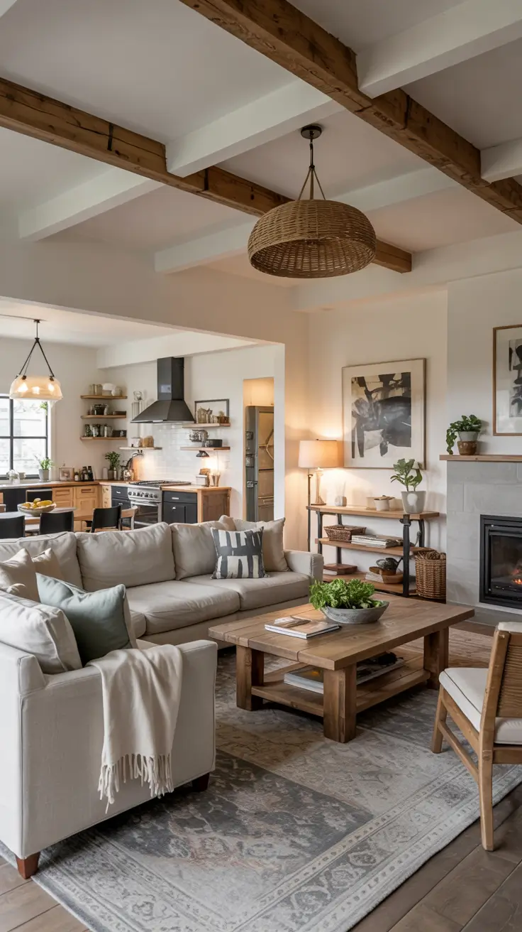 35 Farmhouse Living Room Ideas 2026 For Cozy Modern And Rustic Homes