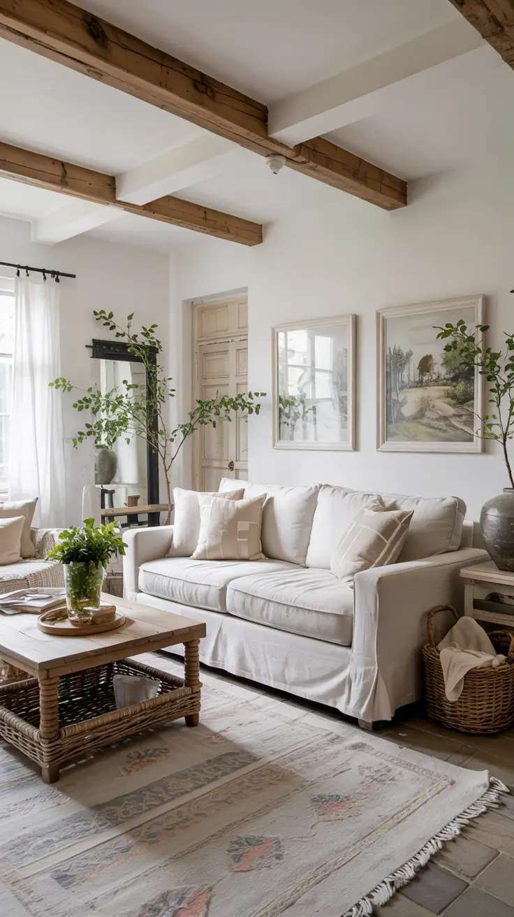 35 Farmhouse Living Room Ideas 2026 For Cozy Modern And Rustic Homes