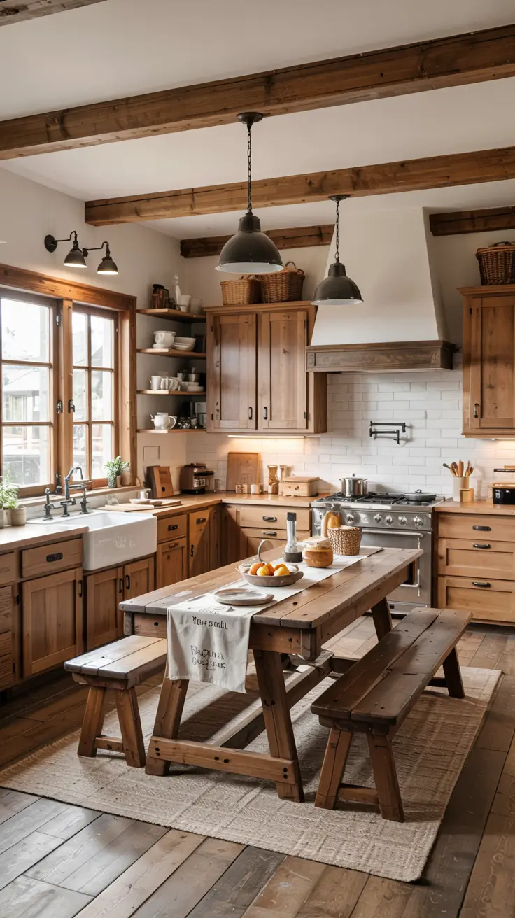 30 Rustic Kitchen Ideas 2026 For Cozy Farmhouse And Modern Homes