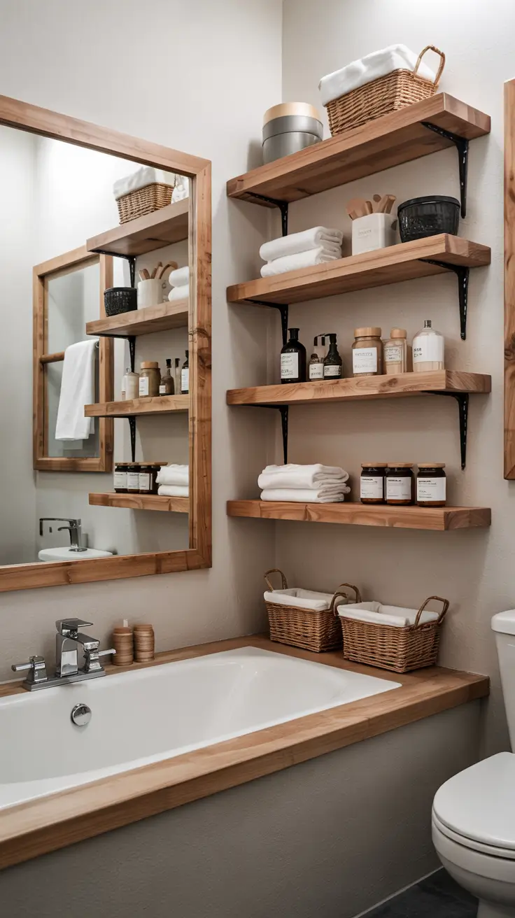 31 Bathroom Shelves Ideas 2026 for Creative Wall Storage and Modern Bathrooms