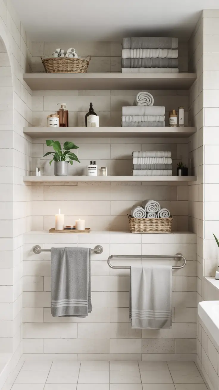 31 Bathroom Shelves Ideas 2026 for Creative Wall Storage and Modern Bathrooms