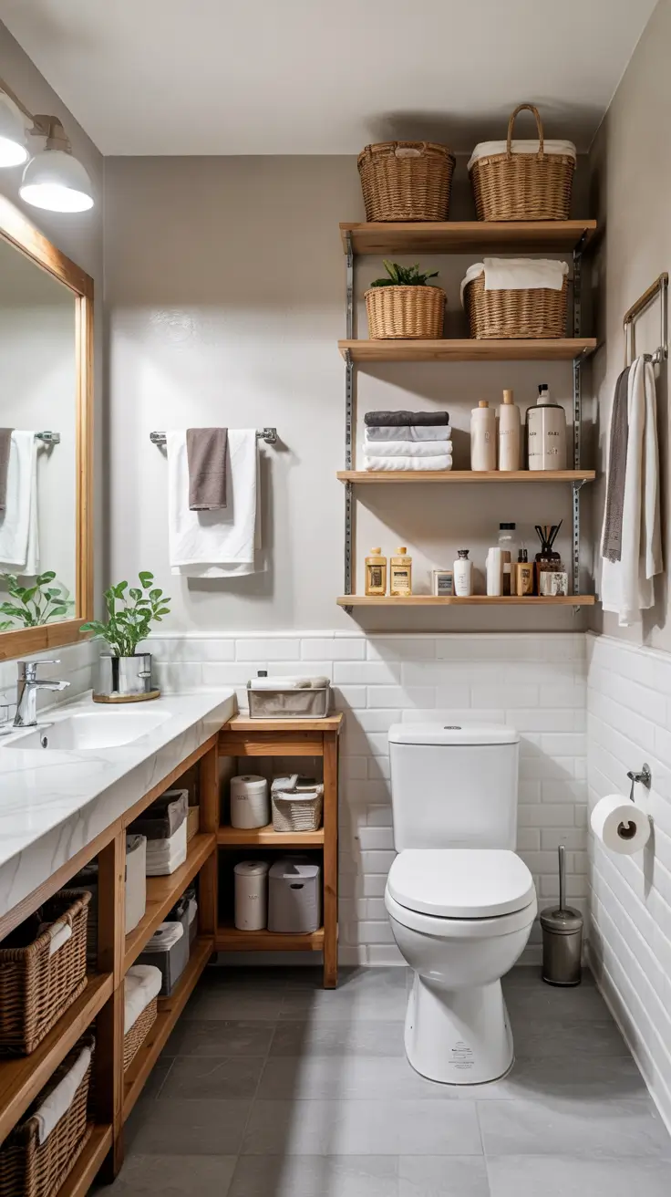 31 Bathroom Shelves Ideas 2026 for Creative Wall Storage and Modern Bathrooms