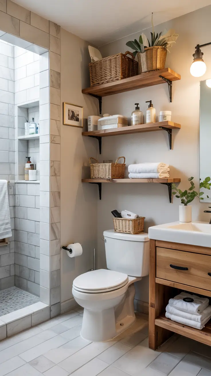 31 Bathroom Shelves Ideas 2026 for Creative Wall Storage and Modern Bathrooms