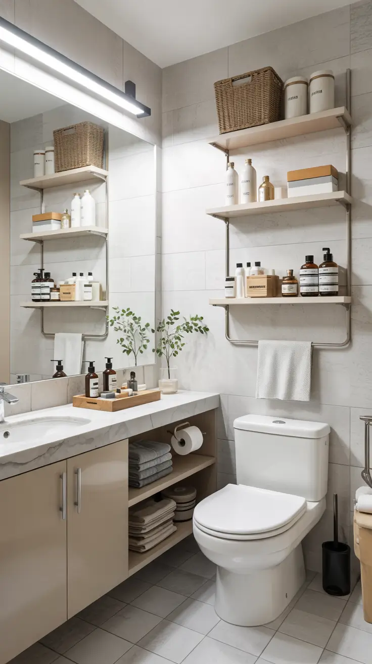 31 Bathroom Shelves Ideas 2026 for Creative Wall Storage and Modern Bathrooms