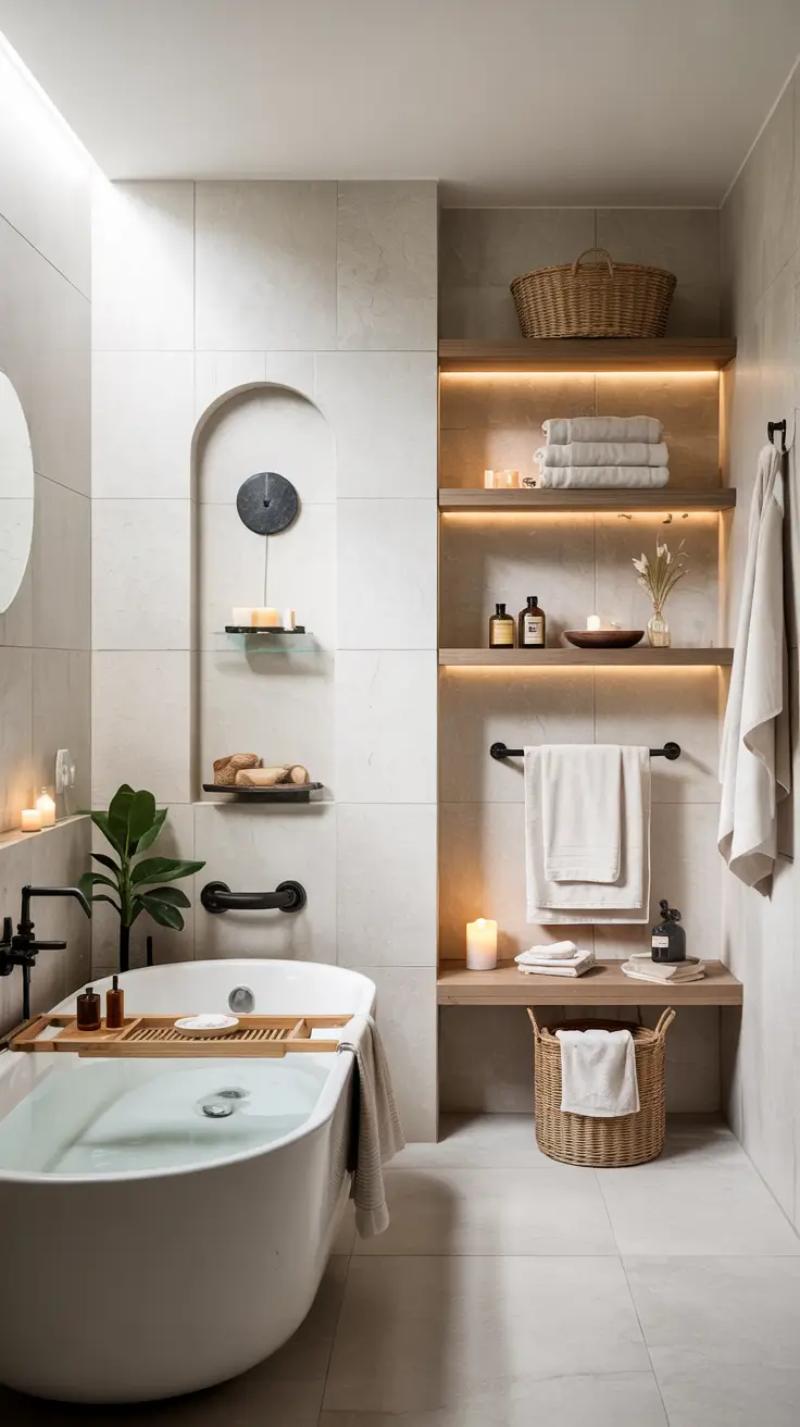 31 Bathroom Shelves Ideas 2026 for Creative Wall Storage and Modern Bathrooms