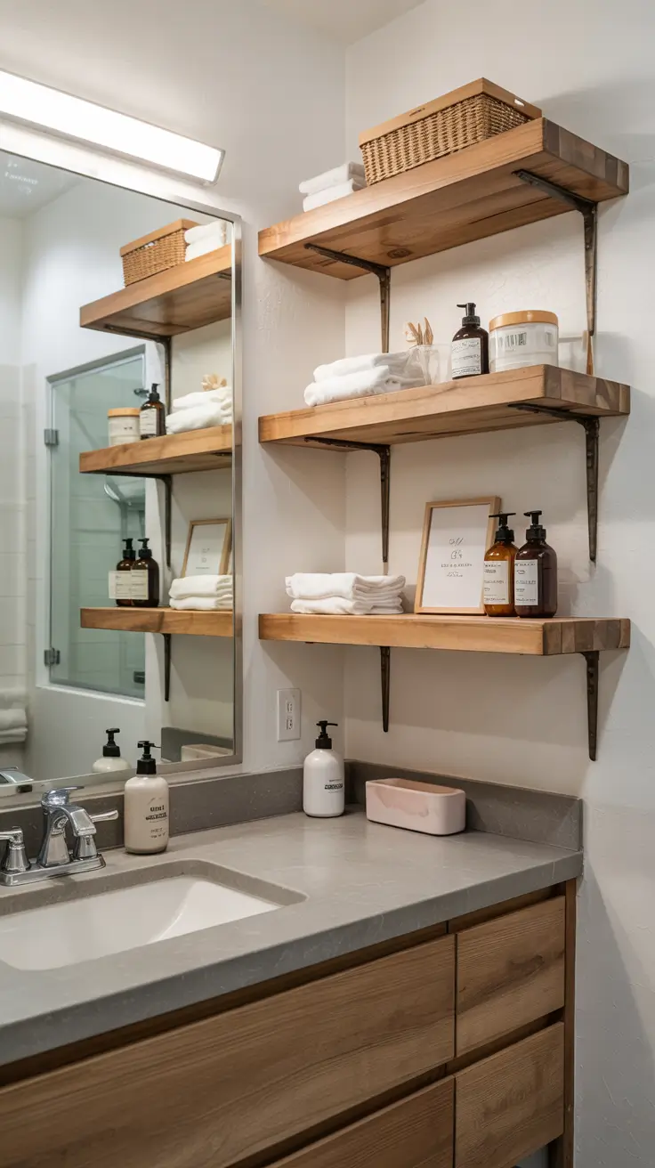 31 Bathroom Shelves Ideas 2026 for Creative Wall Storage and Modern Bathrooms