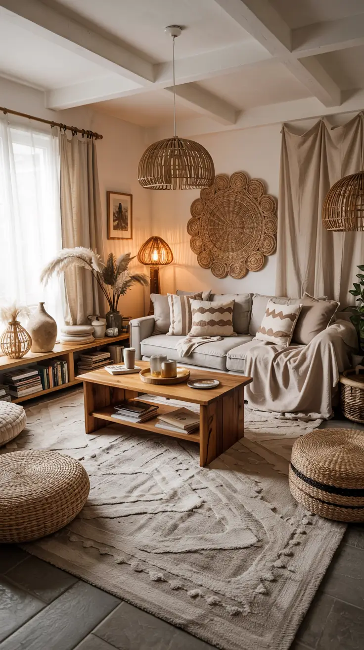 35 Boho Living Room Ideas 2026 For Modern, Cozy And Stylish Homes