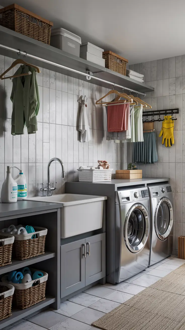 28 Laundry Room Ideas 2026 - Modern Small Space, Stacked, Top Loader Layout