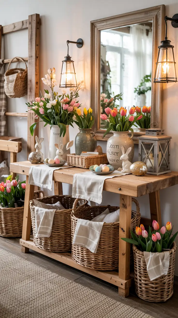 25 Easter Entryway Decor Ideas 2026 - Beautiful Spring Entry Table and Foyer Ideas