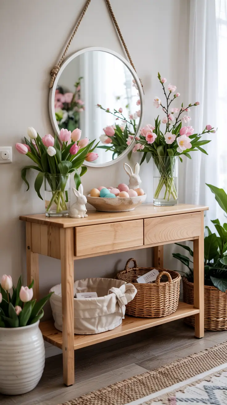 25 Easter Entryway Decor Ideas 2026 - Beautiful Spring Entry Table and Foyer Ideas