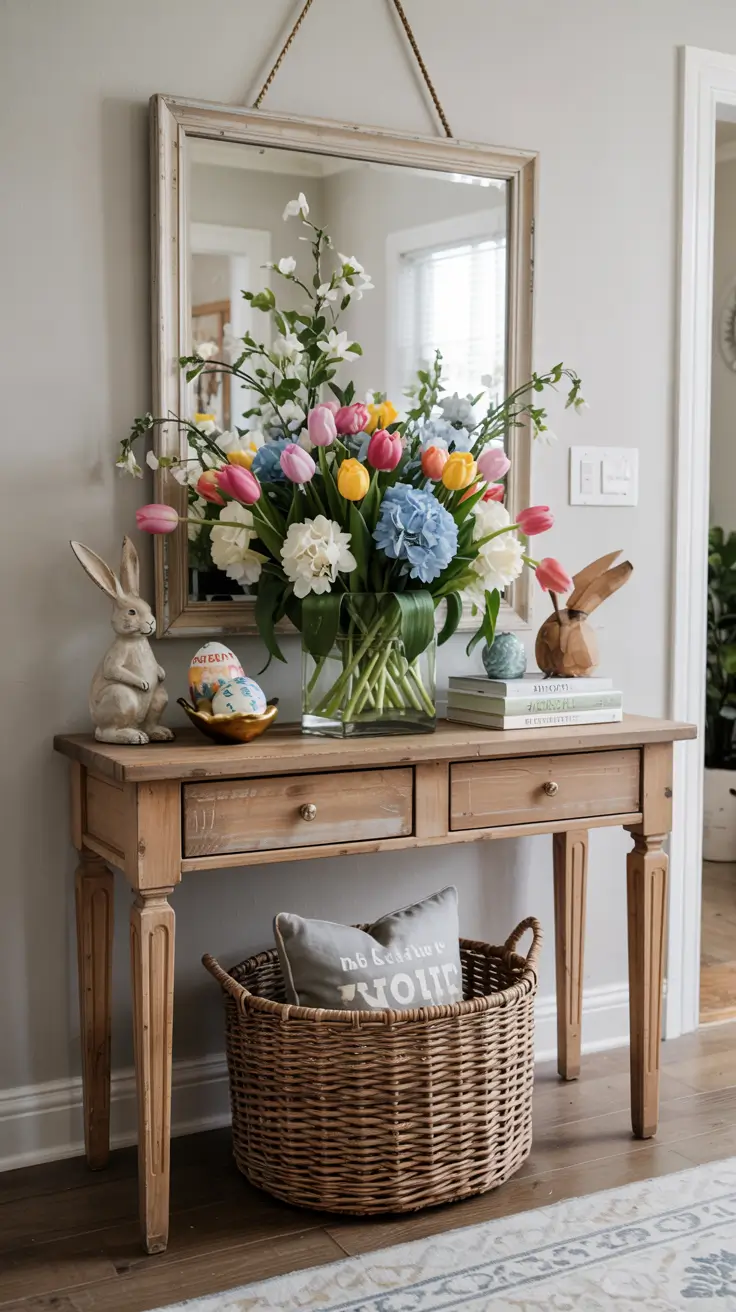 25 Easter Entryway Decor Ideas 2026 - Beautiful Spring Entry Table and Foyer Ideas