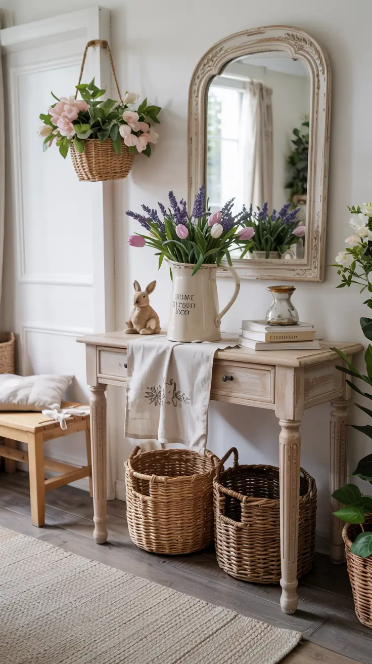 25 Easter Entryway Decor Ideas 2026 - Beautiful Spring Entry Table and Foyer Ideas