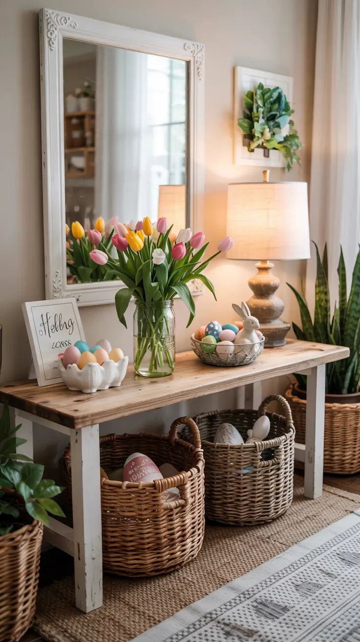 25 Easter Entryway Decor Ideas 2026 - Beautiful Spring Entry Table and Foyer Ideas