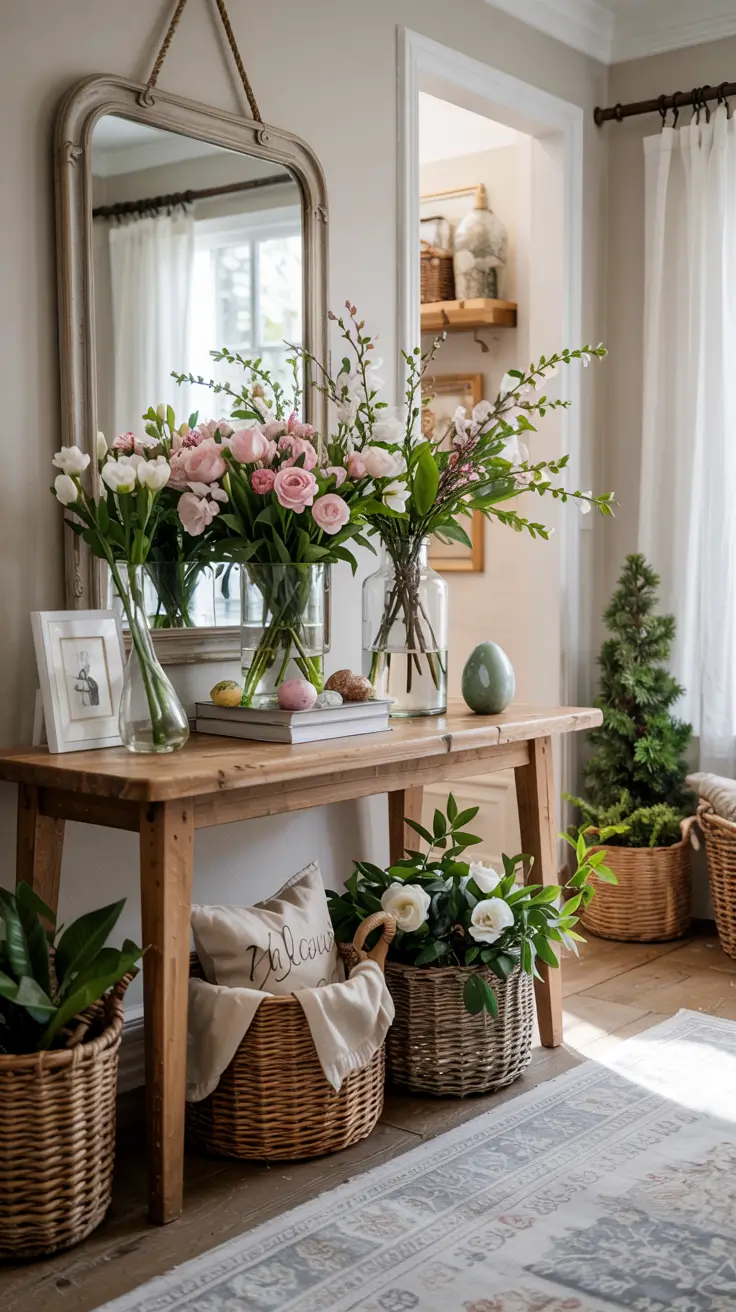 25 Easter Entryway Decor Ideas 2026 - Beautiful Spring Entry Table and Foyer Ideas