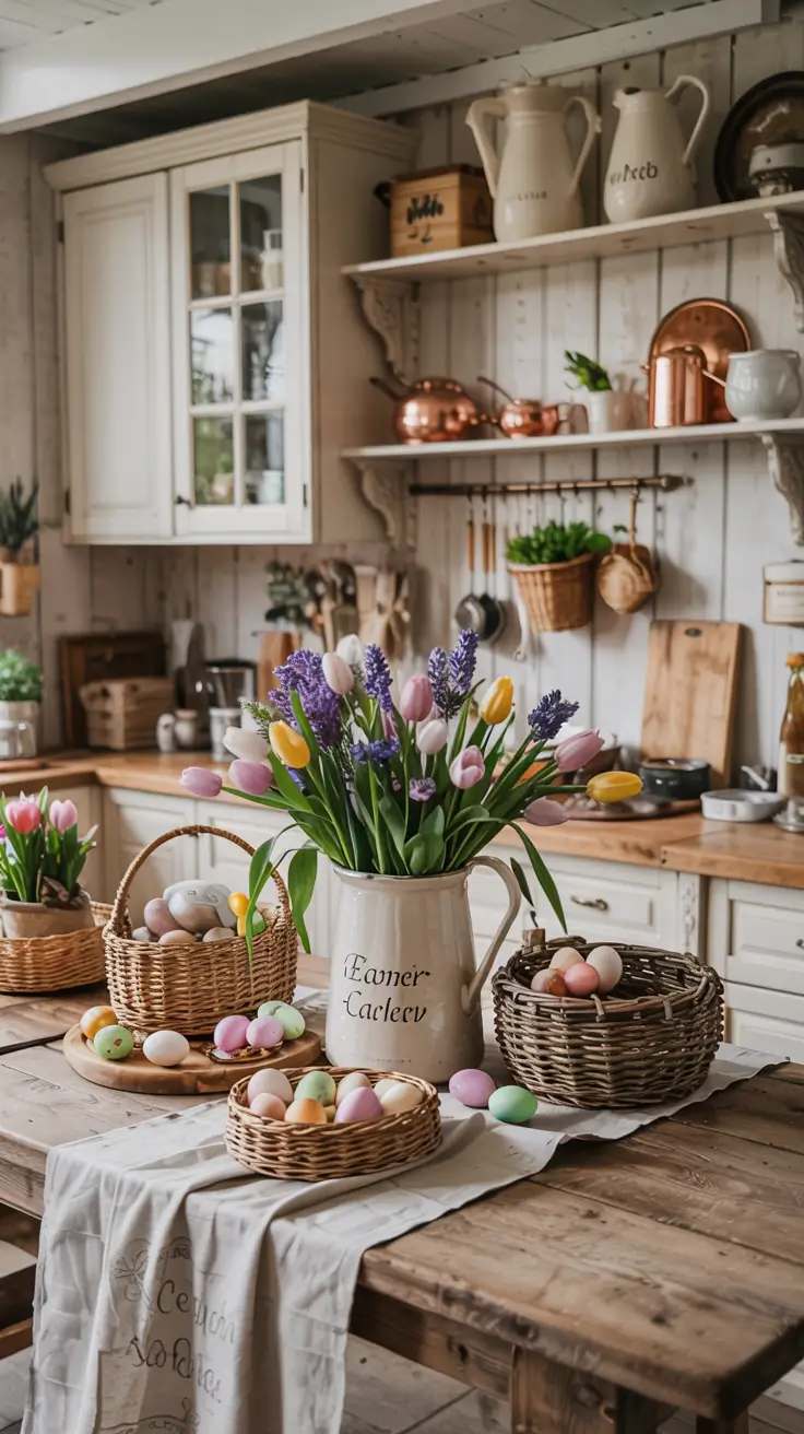 15 Easter Kitchen Decor Ideas 2026 - Rustic, DIY, Farmhouse & French Country Inspiration