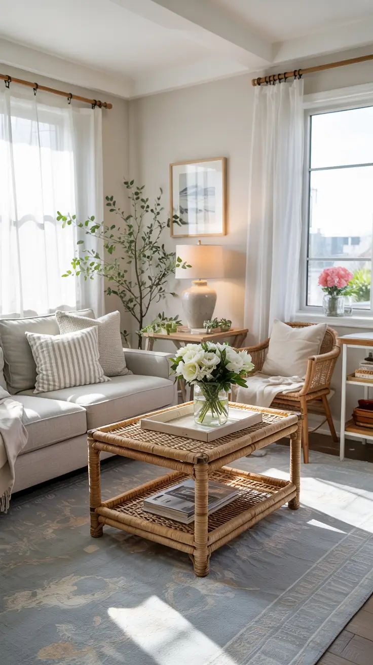 20 Summer Living Room Refresh Ideas 2026 For A Soft Cozy Aesthetic